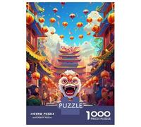 Rompecabezas De 1000 Piezas para Adolescentes Lunar New Year Parade Rompecabezas para Adultos Juego Familiar Corte De Precisión Regalo De Cumpleaños, Regalos, 38x26cm/1000pcs