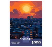 Rompecabezas De 1000 Piezas para Adolescentes Lusaka Zambia Cityscape at Sunset Rompecabezas para Adultos Juguete Decoración De Pared Patrón De Montaje Gran Regalo para Jugar 38x26cm/1000pcs