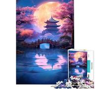 Rompecabezas de 1000 Piezas para Adolescentes Luz de Luna mística Japonesa Ideal para cumpleaños y Navidad Juguete Educativo y Divertido para Toda la Familia Apto para Mayores de 14 años 50x75cm