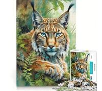 Rompecabezas de 1000 Piezas para Adolescentes Lynx IN MY View Juegos educativos interacción Entre Padres e Hijos 38x26cm