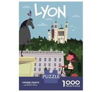 Rompecabezas De 1000 Piezas para Adolescentes Lyon, France Travel Rompecabezas para Adultos Juegos Relajantes Montaje De Patrones Regalos para Amigos Y Familiares 70x50cm/1000pcs