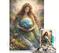 Rompecabezas de 1000 Piezas para Adolescentes Madre Tierra Juguetes para armar Mejora la Memoria colección de Artistas Bellas Artes 38x52cm