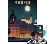 Rompecabezas de 1000 Piezas para Adolescentes Madrid España Viajes Aprendizaje Juguetes educativos Juegos relajantes Una Obra de Arte Regalo de cumpleaños Tamaño 38x26cm