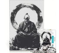 Rompecabezas de 1000 Piezas para Adolescentes Maestro Zen en meditación Juego Familiar decoración de Pared para Fortalecer el Amor Entre Parejas 50x75cm
