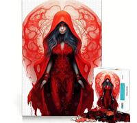 Rompecabezas de 1000 Piezas para Adolescentes Magia de Sangre,Arte de Corte preciso,Juego para ejercitar la Mente,Juego para Relajarse,Arte navideño para el Tiempo Libre 38x26cm