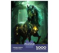 Rompecabezas De 1000 Piezas para Adolescentes Magic Forest Horse Rompecabezas para Adolescentes Juego De Ingenio Mejora La Memoria Diversión En Casa Actividades, 38x26cm/1000pcs