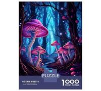 Rompecabezas De 1000 Piezas para Adolescentes Magic Mushroom Forest Rompecabezas para Adultos Juego Familiar Difícil Difícil Cumpleaños Y Navidad 52x38cm/1000pcs
