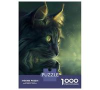 Rompecabezas De 1000 Piezas para Adolescentes Magical Cat In The Dark Rompecabezas para Adultos Juego Práctico Ensamblaje De Patrones Regalo De Cumpleaños, Regalos, 70x50cm/1000pcs