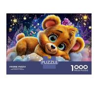 Rompecabezas De 1000 Piezas para Adolescentes Magical Cloud Teddy Bear Rompecabezas para Adultos Juguetes DIY para La Diversión Familiar para Cumpleaños, Navidad 38x26cm/1000pcs