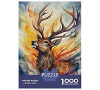 Rompecabezas De 1000 Piezas para Adolescentes Magical Deer Rompecabezas para Adultos Juego Práctico Difícil Regalos De Cumpleaños Y Únicos 52x38cm/1000pcs
