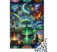 Rompecabezas De 1000 Piezas para Adolescentes Magical Fantasy Artwork Rompecabezas para Adultos Juego Familiar Desafío Difícil Interacción Entre Padres E Hijos 52x38cm/1000pcs