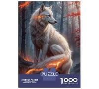 Rompecabezas De 1000 Piezas para Adolescentes Magical Fantasy Wolf Art Print Rompecabezas para Adolescentes Juegos Relajantes Decoración Perfecta Regalos De Cumpleaños Y Únicos 52x38cm/1000pcs