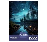 Rompecabezas De 1000 Piezas para Adolescentes Magical Night Sky Reflections Rompecabezas para Adultos Juego Práctico Mejora La Memoria Regalo De Cumpleaños, Regalos, 38x26cm/1000pcs