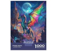 Rompecabezas De 1000 Piezas para Adolescentes Magical Rainbow Dragon Rompecabezas para Adultos Juegos Divertidos Decoración Ayuda A Ejercitar El Cerebro 38x26cm/1000pcs
