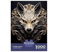 Rompecabezas De 1000 Piezas para Adolescentes Majestic Alpha Wolf Rompecabezas para Adultos Juego Práctico Difícil Regalos De Cumpleaños Y Únicos 52x38cm/1000pcs