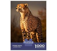 Rompecabezas De 1000 Piezas para Adolescentes Majestic Cheetah Close Up Rompecabezas para Adultos Juegos Familiares Difícil Difícil Cumpleaños Y Navidad 52x38cm/1000pcs