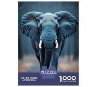 Rompecabezas De 1000 Piezas para Adolescentes Majestic Elephant Portrait Rompecabezas para Adultos Juguetes Antiestrés Difícil Difícil Desafiante De Completar 52x38cm/1000pcs