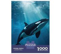 Rompecabezas De 1000 Piezas para Adolescentes Majestic Orca Whale Killer Rompecabezas para Adultos Juegos De Relajación Ensamblaje De Patrones Diversión En Casa Actividades, 70x50cm/1000pcs