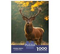 Rompecabezas De 1000 Piezas para Adolescentes Majestic Red Deer Stag Rompecabezas para Adultos Juegos Relajantes Vacaciones En Casa Matar El Tiempo 38x26cm/1000pcs