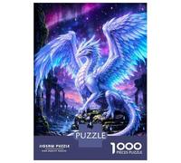 Rompecabezas De 1000 Piezas Para Adolescentes Majestic White Dragon in A Mystical Landscape Rompecabezas Para Adultos Juguetes Antiestrés Regalos De Desafío Difícil Para Amigos Y Familiares 70x50cm/10