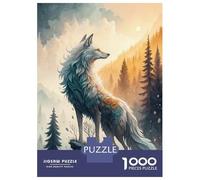 Rompecabezas De 1000 Piezas para Adolescentes Majestic Wolf in Mountain Landscape Rompecabezas para Adultos Juegos De Relajación Desafío Difícil Desafío Educativo 38x26cm/1000pcs