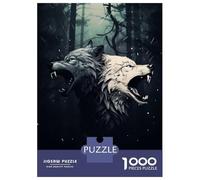 Rompecabezas De 1000 Piezas para Adolescentes Majestic Wolves Rompecabezas para Adultos Juegos Relajantes Vacaciones En Casa Matar El Tiempo 52x38cm/1000pcs