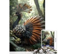 Rompecabezas de 1000 Piezas para Adolescentes: majestuoso pájaro Lira en el Bosque Juguete Educativo Excelentes Regalos y Juguetes Juegos relajantes Que ayudan a ejercitar el Cerebro Tamaño 38x52cm