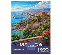 Rompecabezas De 1000 Piezas para Adolescentes Malaga, Spain Cityscape Rompecabezas para Adultos Juegos Relajantes Vacaciones En Casa Matar El Tiempo 52x38cm/1000pcs