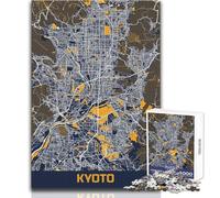 Rompecabezas de 1000 Piezas para Adolescentes, Mapa de Kioto, Juguetes, Juegos educativos, Regalo de cumpleaños, Regalo de Amigo Secreto, tamaño 50x75cm