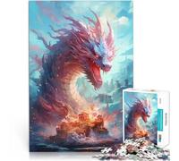 Rompecabezas de 1000 Piezas para Adolescentes Mar del Dragón I Matar el Tiempo en Vacaciones en casa Regalos de cumpleaños 75x50cm