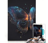 Rompecabezas de 1000 Piezas para Adolescentes, Mariposa Colorida, decoración de Pared de Juguete, Entrena tu Cerebro y Tus Manos, Gran Regalo para los Amantes de los Videojuegos, 50x75cm