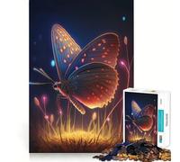 Rompecabezas de 1000 Piezas para Adolescentes Mariposa,Corte preciso,Manualidades,Juego cognitivo Divertido,Juego de Ocio,decoración navideña para el hogar (38x52cm)