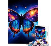 Rompecabezas de 1000 Piezas para Adolescentes Mariposa Cósmica Un Reto para completar Arte Mural Educativo para Mayores de 14 años (38x26cm)