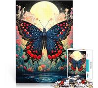Rompecabezas de 1000 Piezas para Adolescentes Mariposa Floral Japón Matar el Tiempo en Vacaciones en casa Regalo Divertido 38x26cm