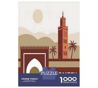 Rompecabezas De 1000 Piezas para Adolescentes Marrakech, Morocco Travel Rompecabezas para Adultos Juguetes De Bricolaje Decoración del Hogar Regalo De Cumpleaños, Regalos, 52x38cm/1000pcs