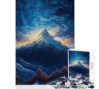 Rompecabezas de 1000 Piezas para Adolescentes Más allá de la montaña Rompecabezas de 1000 Piezas Juego práctico Regalos para Mujeres y Hombres Decoración de Pared (38x26cm)