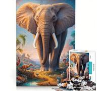Rompecabezas de 1000 Piezas para Adolescentes: Más allá del Elefante, Juegos educativos, Entrena tu Cerebro y Tus Manos, colección de Artistas, Bellas Artes 50x75cm