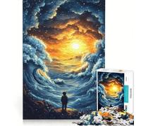 Rompecabezas de 1000 Piezas para Adolescentes Más allá del Horizonte, Juegos educativos, Entrena tu Cerebro y Tus Manos, colección de Artistas, Bellas Artes 38x26cm