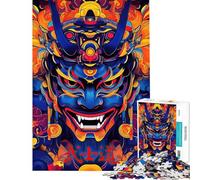 Rompecabezas de 1000 Piezas para Adolescentes máscara Oni Arte Digital japonés Rompecabezas para Adultos Juego práctico para aliviar el estrés Regalo de cumpleaños (tamaño 50x75cm)