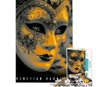 Rompecabezas de 1000 Piezas para Adolescentes Máscara Veneciana Un Reto para completar Juegos educativos y relajantes para Mayores de 14 años (38x26cm)