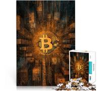 Rompecabezas de 1000 Piezas para Adolescentes Matriz de Bitcoin Juegos Divertidos para la Familia Cumpleaños 52x38cm