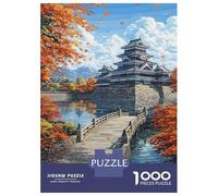 Rompecabezas De 1000 Piezas para Adolescentes Matsumoto Castle in Autumn Rompecabezas para Adultos Juegos Relajantes Alivia El Estrés Diversión En Casa Actividades, 52x38cm/1000pcs