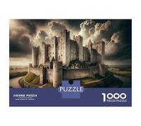 Rompecabezas De 1000 Piezas para Adolescentes Medieval Castle Wall Rompecabezas para Adultos Juego Práctico Decoración del Hogar Cumpleaños Y Navidad 52x38cm/1000pcs