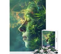 Rompecabezas de 1000 Piezas para Adolescentes meditación Surrealista de Canna ontemplación onírica Juguetes antiestrés Grandes Regalos y Juguetes Juego de ingenio Entrena tu Cerebro y Tus Manos