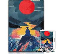 Rompecabezas de 1000 Piezas para Adolescentes, Meditaciones Samuráis, Juego práctico para Mejorar la Memoria, para Mayores de 14 años (tamaño 38x26cm)