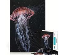 Rompecabezas de 1000 Piezas para Adolescentes Medusa Celestial,Corte preciso,Manualidades,Ejercicio Mental,diversión,Tiempo de Relax,Juego,Actividad de cumpleaños (38x52cm)