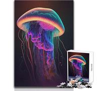 Rompecabezas de 1000 Piezas para Adolescentes, Medusas, Animales, mar, Calma, Divertido, para Tiempo Libre, Ajustado, sin Costuras, Juguete de precisión, tamaño 38x52cm
