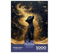 Rompecabezas De 1000 Piezas para Adolescentes Meerkat Gazing at Golden Galaxy Rompecabezas para Adultos Juguetes Antiestrés Difícil Difícil Desafiante De Completar 52x38cm/1000pcs