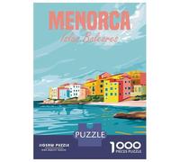 Rompecabezas De 1000 Piezas para Adolescentes Menorca Island Spain Rompecabezas para Adultos Juegos Relajantes Alivia El Estrés Diversión En Casa Actividades, 52x38cm/1000pcs