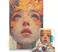 Rompecabezas de 1000 Piezas para Adolescentes: Mente Abierta, Juego práctico, desafío difícil, colección de Artistas, Bellas Artes 38x26cm